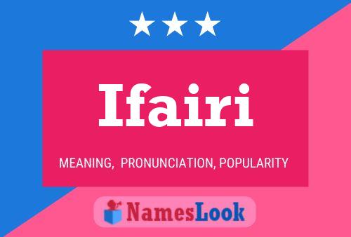 Ifairi Name Poster