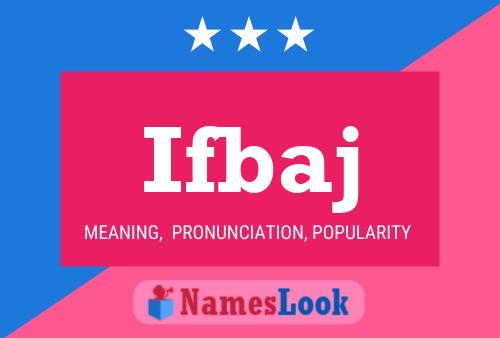 Ifbaj Name Poster