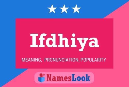 Ifdhiya Name Poster