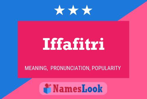 Iffafitri Name Poster