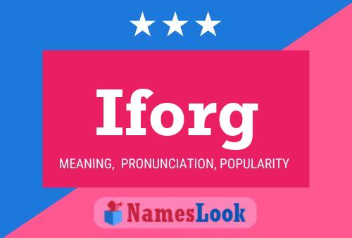 Iforg Name Poster