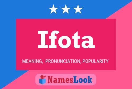 Ifota Name Poster