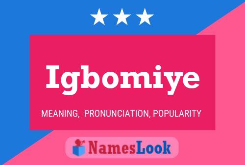 Igbomiye Name Poster