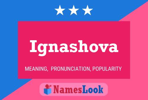 Ignashova Name Poster