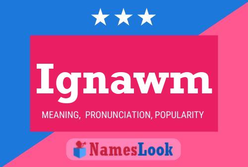 Ignawm Name Poster