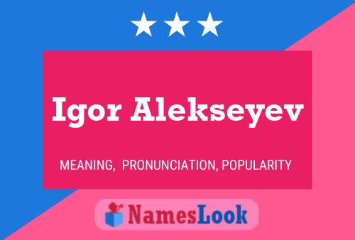 Igor Alekseyev Name Poster