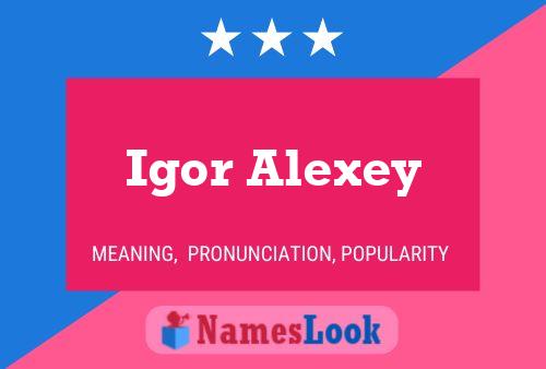 Igor Alexey Name Poster