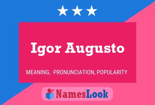 Igor Augusto Name Poster