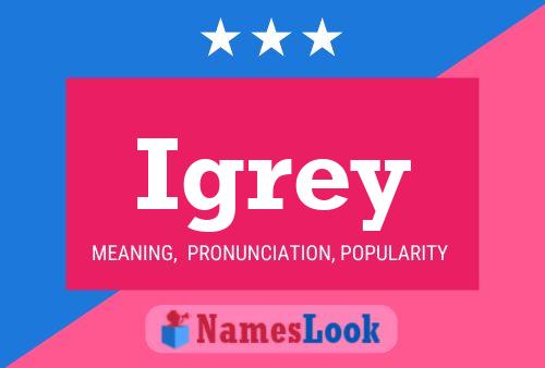 Igrey Name Poster