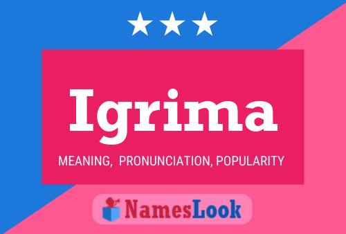 Igrima Name Poster