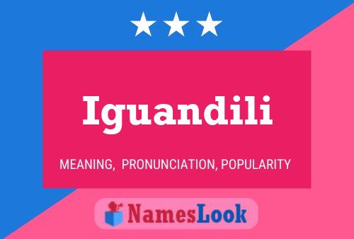 Iguandili Name Poster