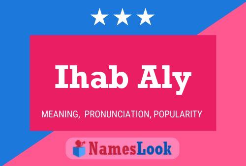 Ihab Aly Name Poster