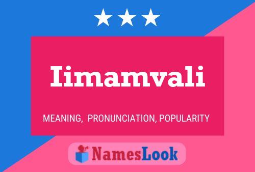 Iimamvali Name Poster