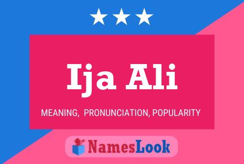 Ija Ali Name Poster