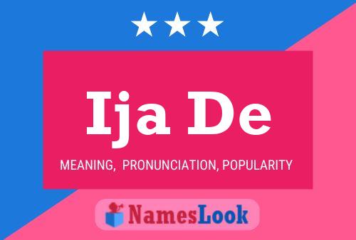 Ija De Name Poster