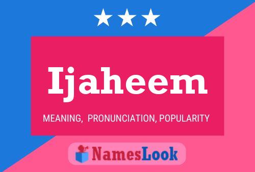 Ijaheem Name Poster