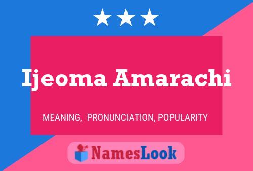 Ijeoma Amarachi Name Poster