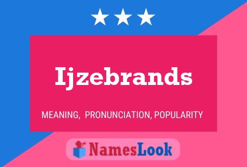 Ijzebrands Name Poster