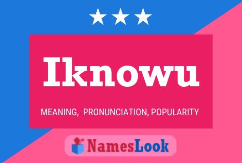 Iknowu Name Poster