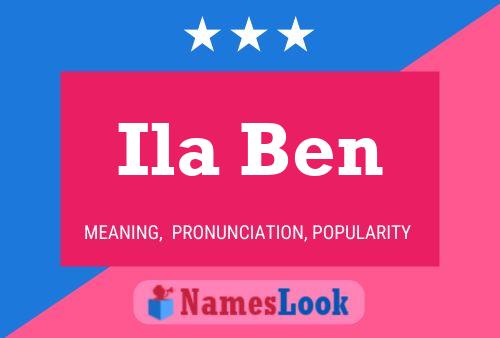 Ila Ben Name Poster