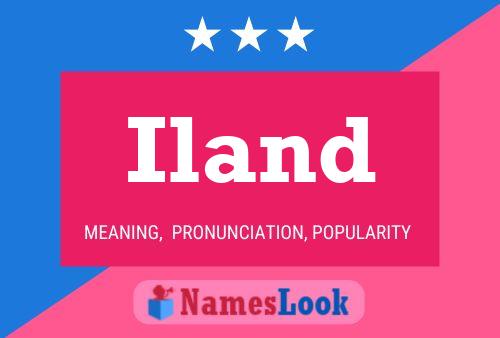 Iland Name Poster