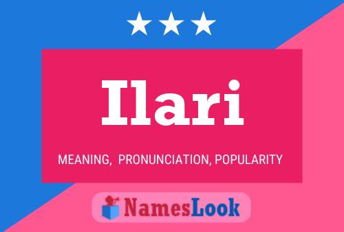 Ilari Name Poster