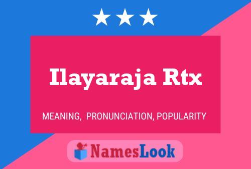 Ilayaraja Rtx Name Poster