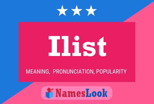 Ilist Name Poster