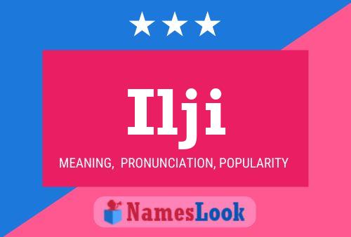 Ilji Name Poster