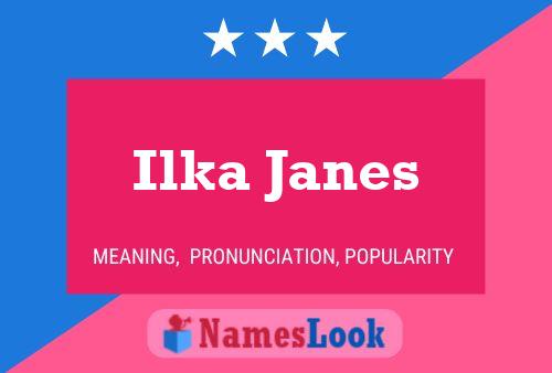 Ilka Janes Name Poster