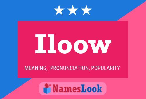 Iloow Name Poster