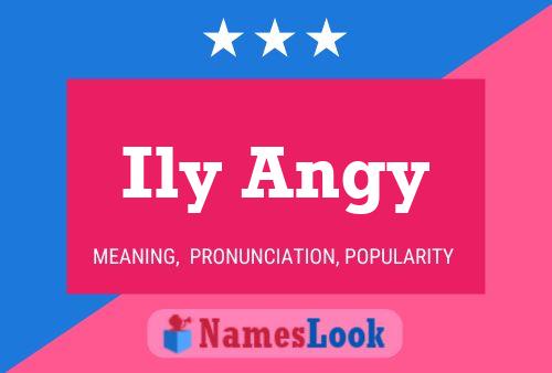 Ily Angy Name Poster