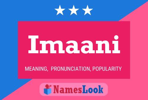 Imaani Name Poster