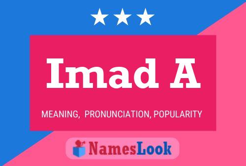 Imad A Name Poster