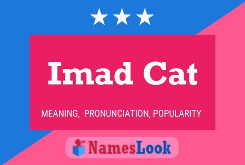 Imad Cat Name Poster