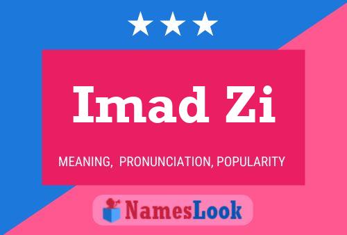 Imad Zi Name Poster