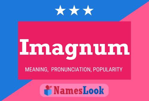 Imagnum Name Poster