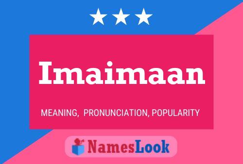 Imaimaan Name Poster