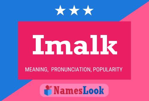 Imalk Name Poster