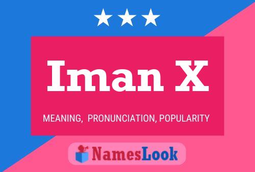 Iman X Name Poster