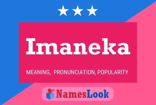 Imaneka Name Poster