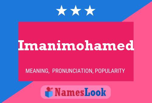 Imanimohamed Name Poster