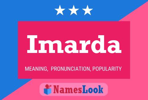 Imarda Name Poster