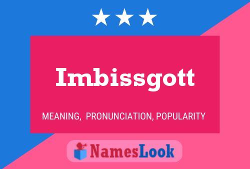 Imbissgott Name Poster