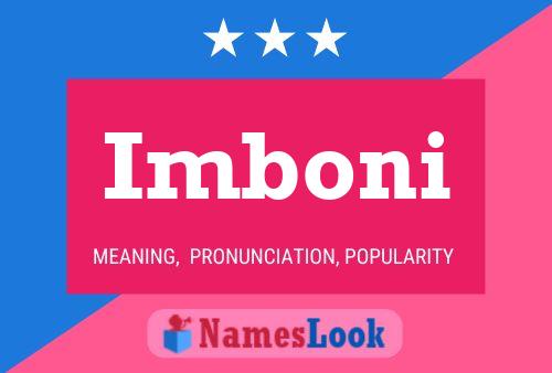 Imboni Name Poster