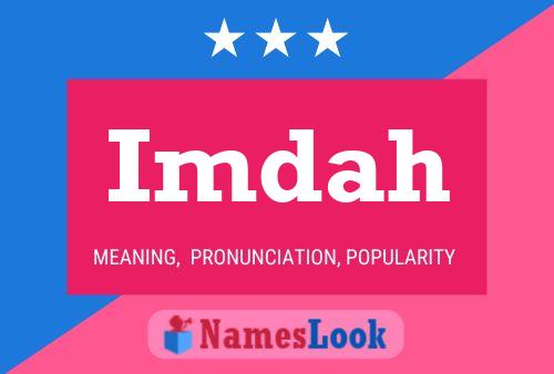 Imdah Name Poster