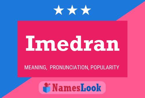 Imedran Name Poster