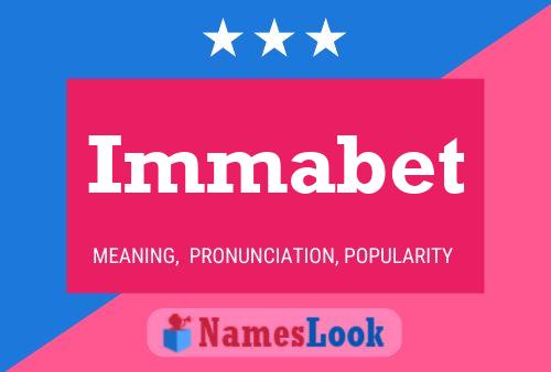 Immabet Name Poster