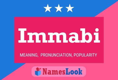 Immabi Name Poster