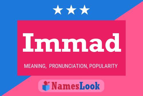 Immad Name Poster